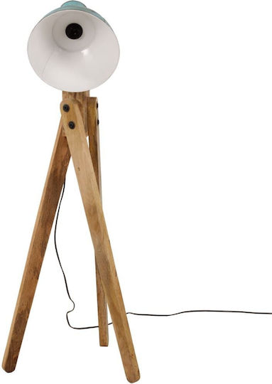 vidaXL Floor Lamp H120xL45 cm with E27 Bulb Holder Antique Blue