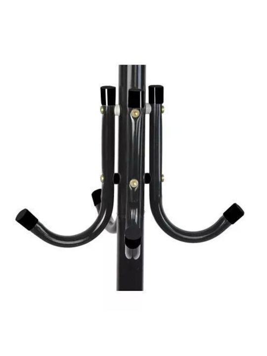 Metallic Coat Rack Black 42x42x175cm