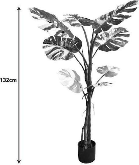 Decorative Potted Plant Monstera II Inart Green PP H132cm