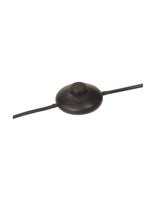 vidaXL Floor Lamp H120xW45cm. with Socket for Bulb E27 Black