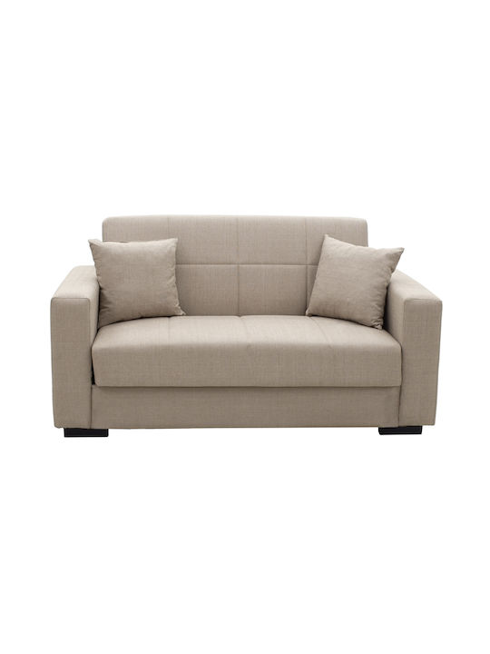 Vox Canapea Cu Două Locuri Pat Cu Spațiu De Depozitare Crem 155x85x83cm