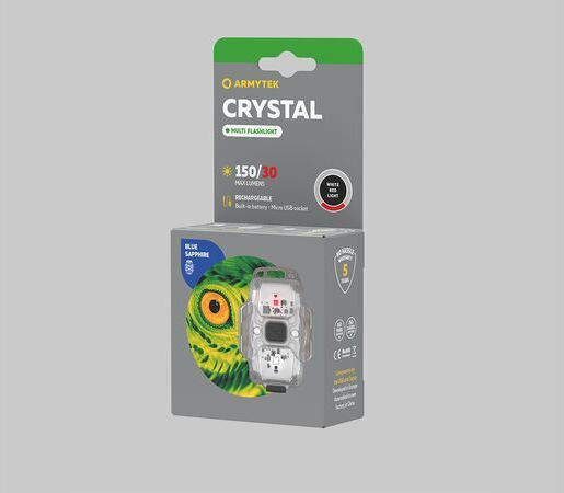 Armytek Челник LED Не с Максимална Яркост 30лм Crystal Жълт