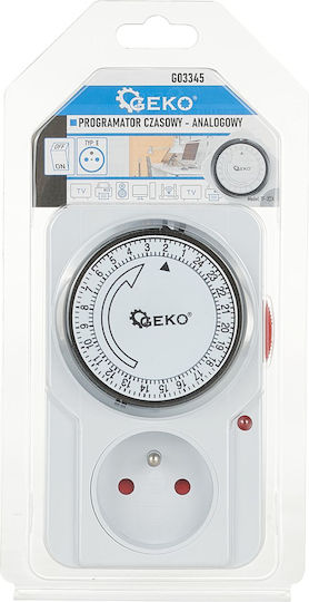Geko Mechanischer Zeitschaltsteckdosen Täglicher
