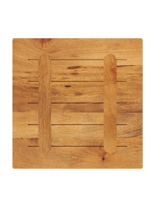 vidaXL Square Table Surface made of Solid Wood Brown 60x60x3.8cm 371661 1pcs
