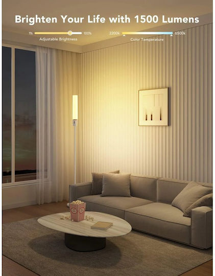 Govee LED Φωτιστικό Δαπέδου 1500lm Λευκό