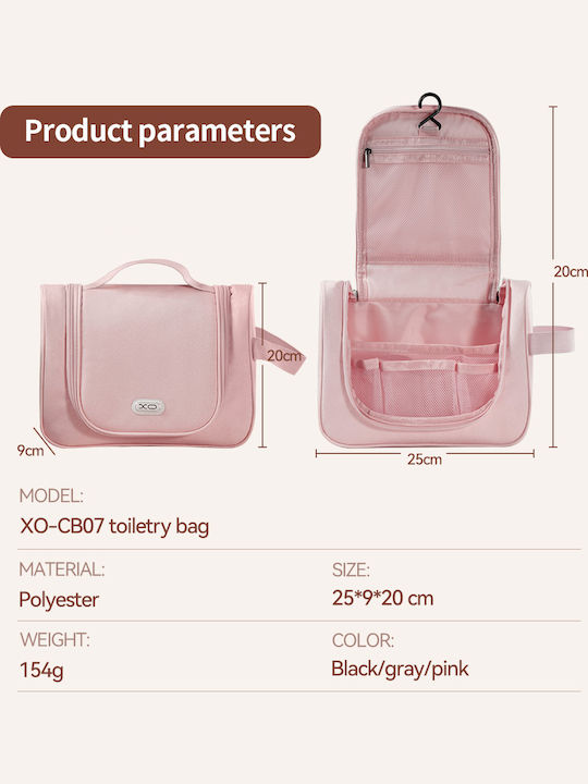 Toiletry Bag in Black color 25cm