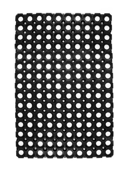Viosarp Non-Slip Rubber Black Doormat 40x60cm