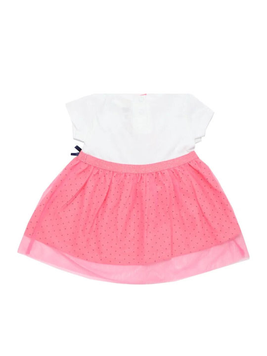 Disney Παιδικό Φόρεμα Minnie Τούλινο White Pink
