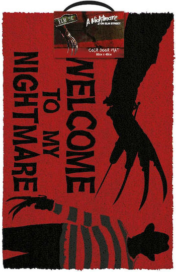 Pyramid International Πατάκι Εισόδου Αντιολισθητικό Welcome Nightmare Κόκκινο 40x60εκ.