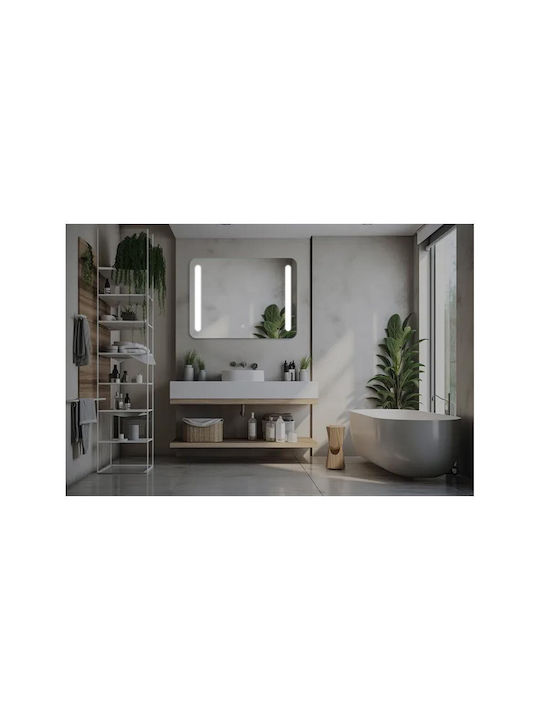 Καθρέπτης Μπάνιου Led Αφής 80x60cm