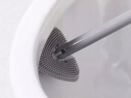 Kunststoff Badezimmer Toilettenbürste Gray