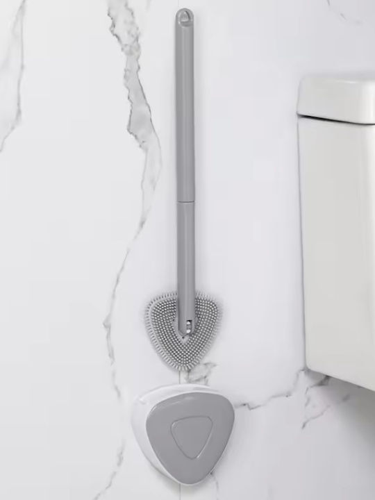 Plastic Toilet Brush Gray