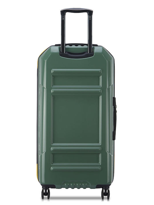 Rempart Large Hard Army Suitcase With 4 Wheels Height 80cm