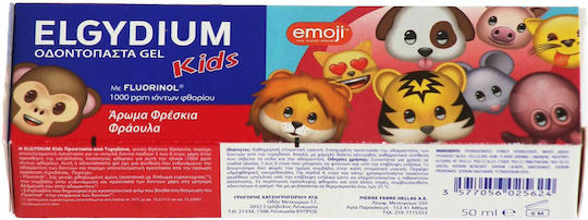 Elgydium Emoji Children's Toothpaste for 3+ Years with Strawberry Flavor 50ml