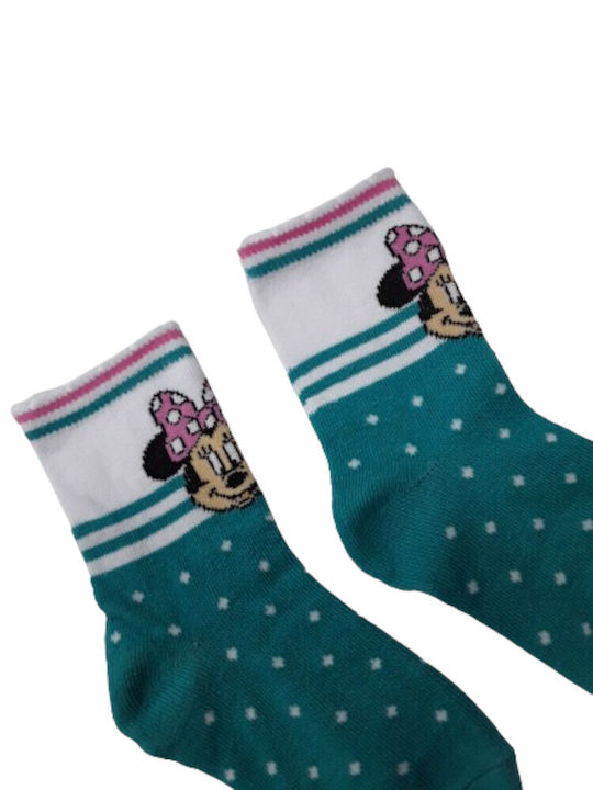 Disney Kids' Socks Minnie Turquoise