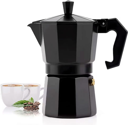 Keskor Μπρίκι Espresso 6cups Μαύρο