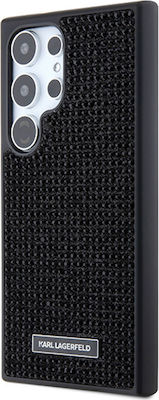 Rhinestone Back Cover Plastic / Silicone Black (Galaxy S24 Ultra)