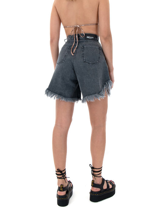 Co|Te Women's Jean High-waisted Shorts Gray