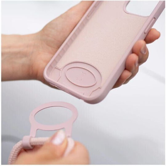 Just Elegance PopGrip Back Cover Silicone Pink (iPhone 13 Pro)