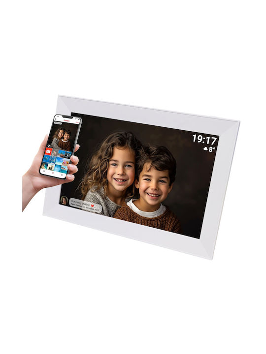Denver Frameo Ψηφιακή Κορνίζα 10.1" Ανάλυσης 1280x800 Λευκή 119101040480