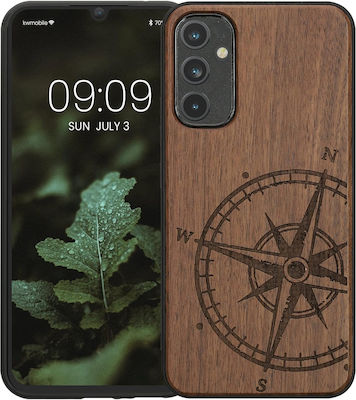 KWmobile Wooden Задна корица Дървени Кафяв (Galaxy A34)