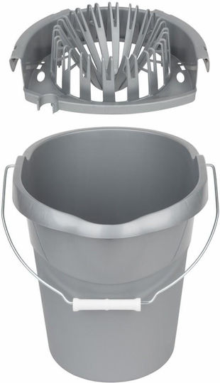 Găleată Cu Stoarcător Din Plastic Capacitate 13lt (Diverse Culori)
