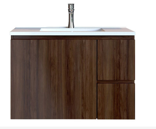 Sanitec Alba C Waschtisch mit Waschbecken Gray