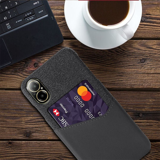 Card Slot Back Cover Πλαστικό Γκρι (Realme C67)