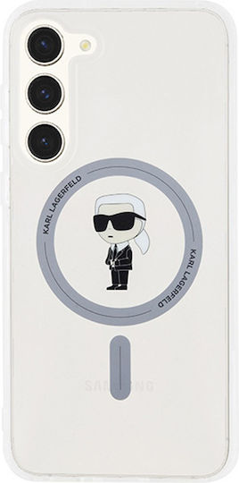 Karl Lagerfeld Ikonik Magsafe Back Cover Plastic / Silicon Transparent (Galaxy S23+) KLHMS23MHFCKNOT