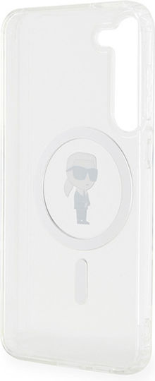 Karl Lagerfeld Ikonik Magsafe Back Cover Plastic / Silicon Transparent (Galaxy S23+) KLHMS23MHFCKNOT