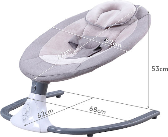 Elektrisch Baby Relax mit Musik Gray für Kind bis 18kg