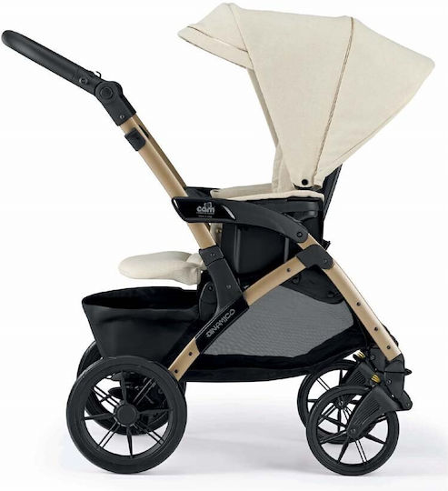 Cam Smart Romantic Color Verstellbar 3 in 1 Baby Kinderwagen Geeignet für Neugeborene Beige Natura