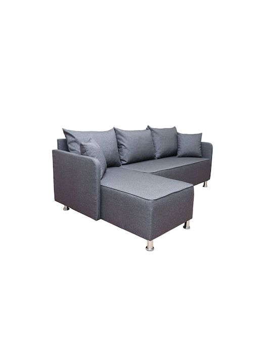 Luna Ecke Sofa mit Umkehrbarer Winkel Graue 200x126x97cm