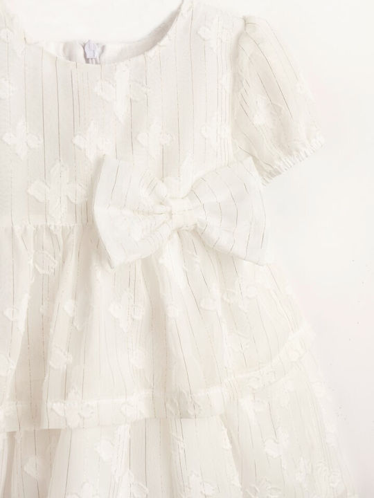 Funky Kids Dress White