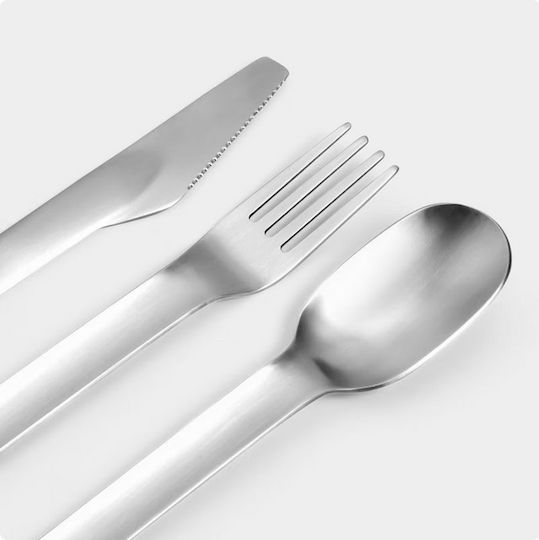 Chilly's Cutlery Set Abyss Black Full Size 4-Piece Set 1 set