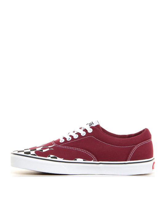 Vans Doheny Checker Lace Sneakers Burgundy Vans Doheny Checker Lace Sneakers Burgundy
