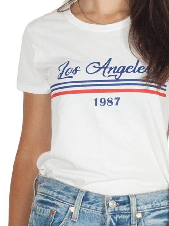 Women's T-shirt Floral White