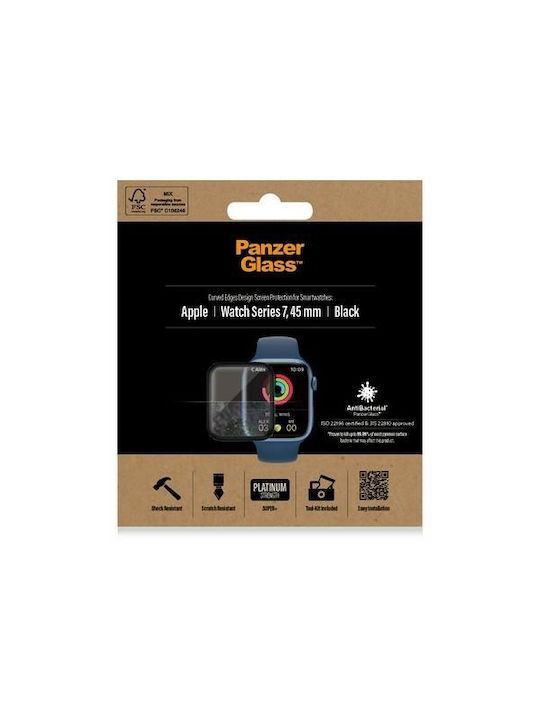 PanzerGlass Curved Gehärtetes Glas für das Apple Watch 7 (45mm) 1Stück 2019
