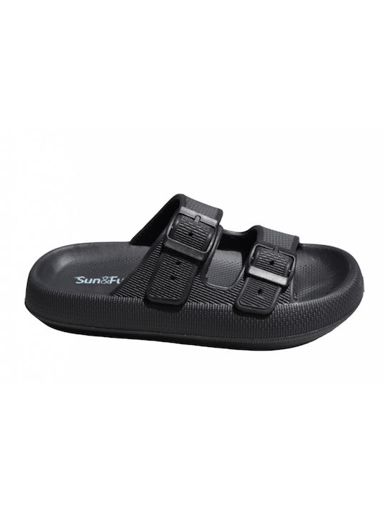 Sun & Fun 610041 Frauen Flip Flops in Schwarz Farbe