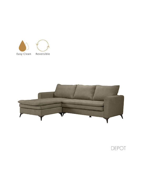 Scandalo Ecke Sofa mit Umkehrbarer Winkel Puro 265x188x99cm
