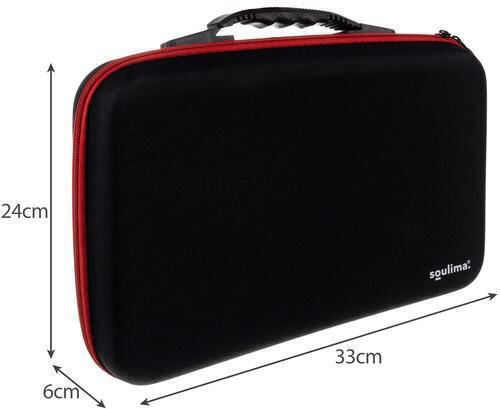 Soulima Cosmetic Case Black H6xW27xD33cm