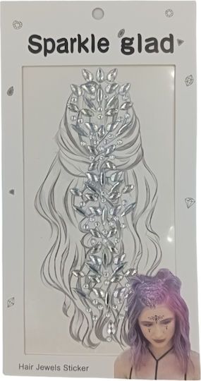 Haar Strass Aufkleber 4 Designs