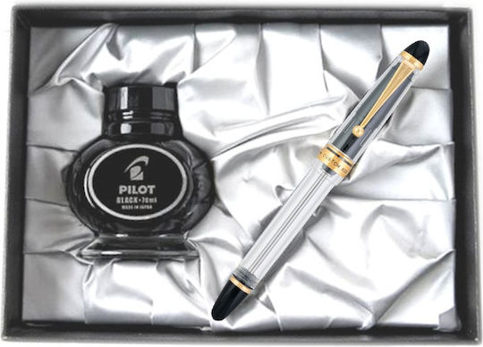 Pilot Custom 823 Clear Πένα 14k F Fine