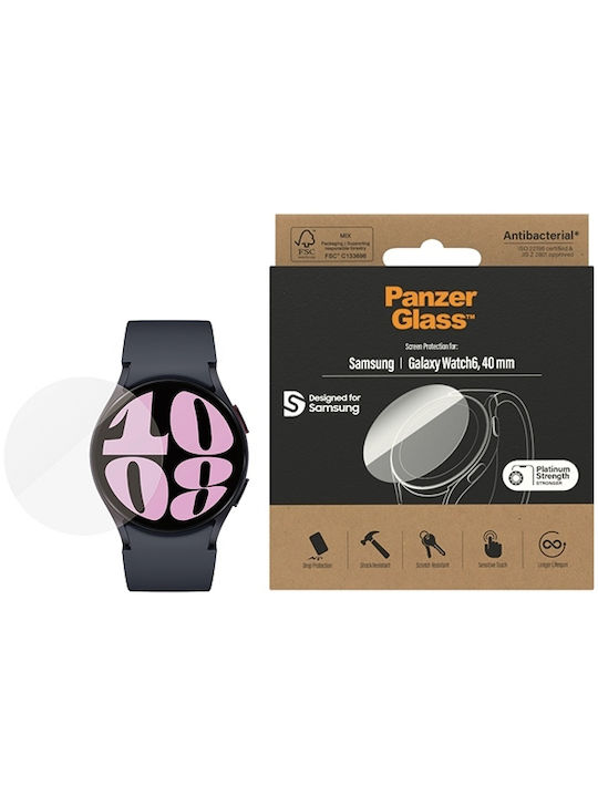 PanzerGlass Antibacterial Displayschutzfolie für das Galaxy Watch6 40mm --> Galaxy Watch6 40mm 1Stück 3683