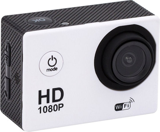 Mercaton 32GB Cameră de Acțiune Full HD (1080p) Subacvatică (cu Carcasă) cu Ecran 2" și Wi-Fi Argintie