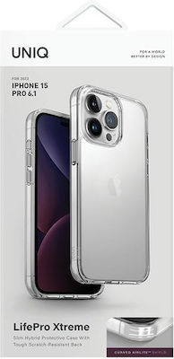 Uniq Lifepro Xtreme Umschlag Rückseite Silikon / Kunststoff Transparent (iPhone 15 Pro) UNIQ-IP6.1P(2023)-LPRXCLR