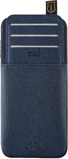 Idol 1991 Anti-rfid Wallet Leather / Silicone / Synthetic Leather Blue (Xiaomi Redmi 13C)
