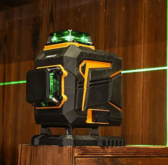 Deko Αυτορυθμιζόμενο Γραμμικό Αλφάδι Laser Πράσινης Δέσμης 3.7V με Εύρος Εργασίας 30m