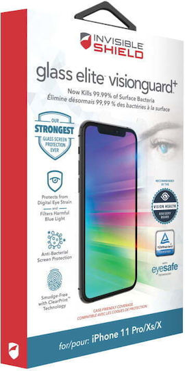 Zagg Invisibleshield Vollkleber Vollflächig gehärtetes Glas (iPhone 11 Pro)