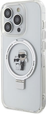 Karl Lagerfeld Karl&choupettte Umschlag Rückseite Kunststoff Weiß (iPhone 13 Pro)